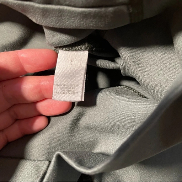 Aerie Chill. Play. Move leggings size Large Dark Green Pants Mesh Cut Out - Picture 6 of 9